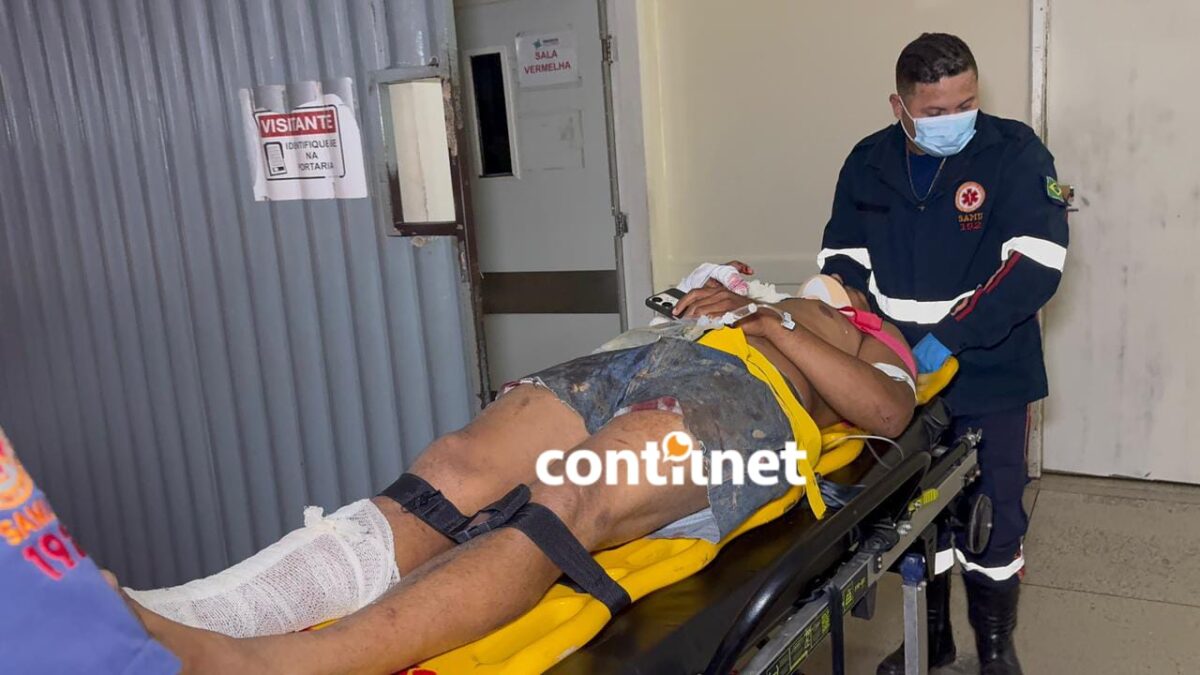 Motociclista fica ferido após colisão frontal com carro durante ultrapassagem no interior do Acre