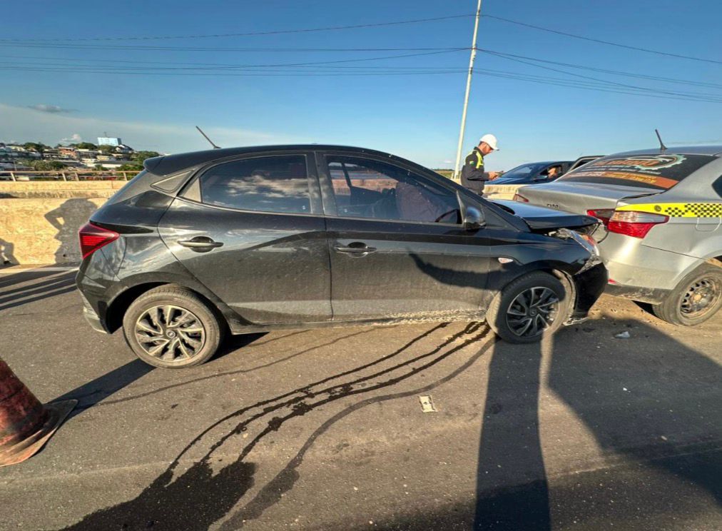 Polícia Militar e Detran registram acidentes na Ponte da União e na Avenida 25 de Agosto