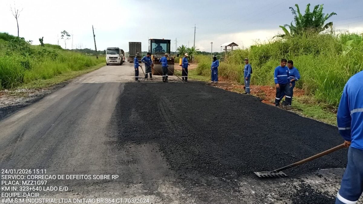 DNIT acelera obras na BR-364 e detalha cronograma de intervenções