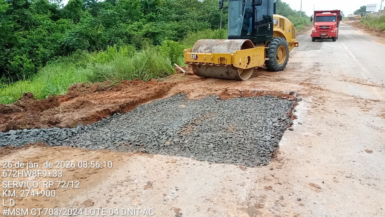Trechos críticos da BR-364 entram em nova fase de recuperação