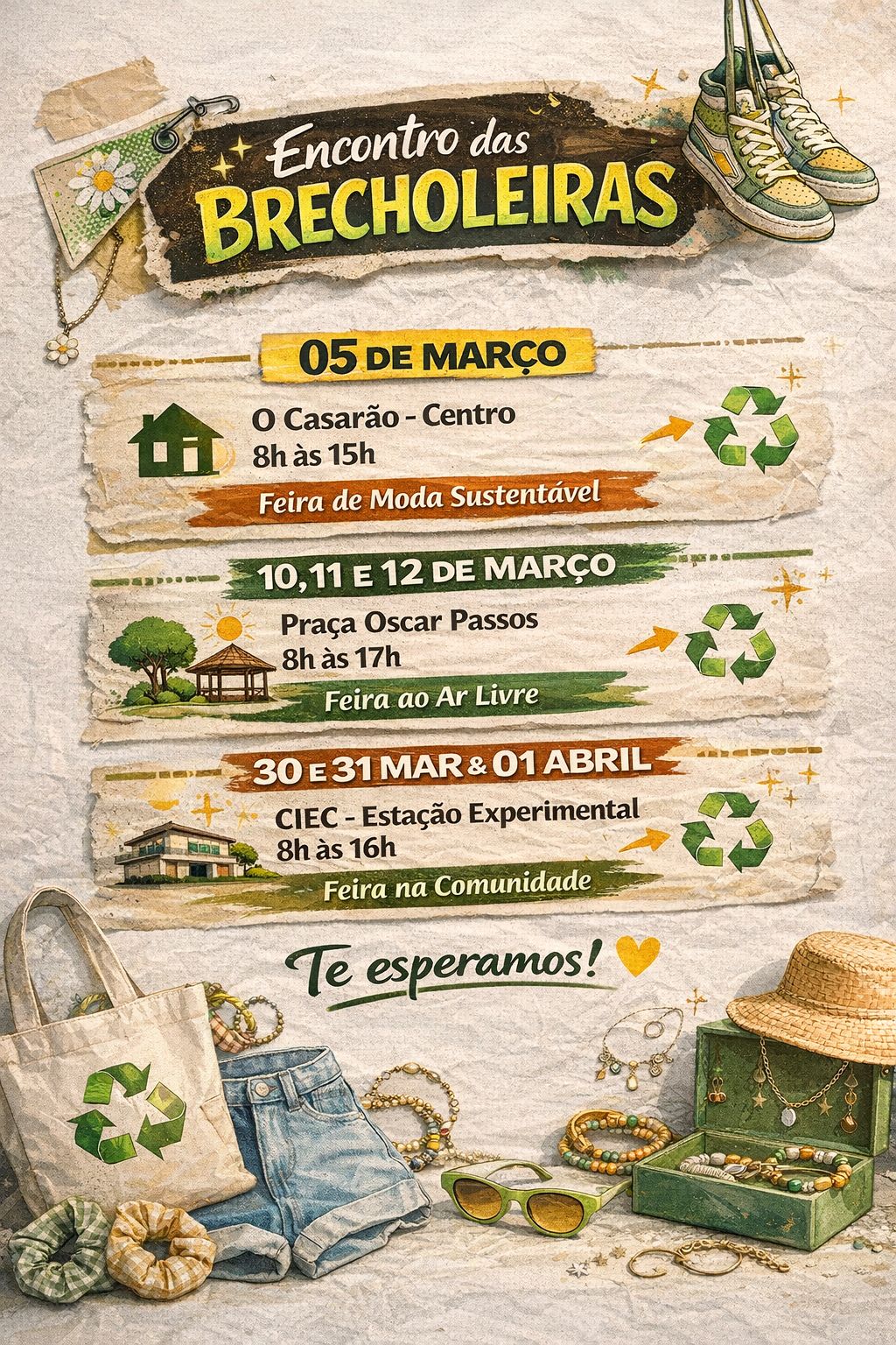 A programação de março inclui ainda novas datas em diferentes pontos da cidade