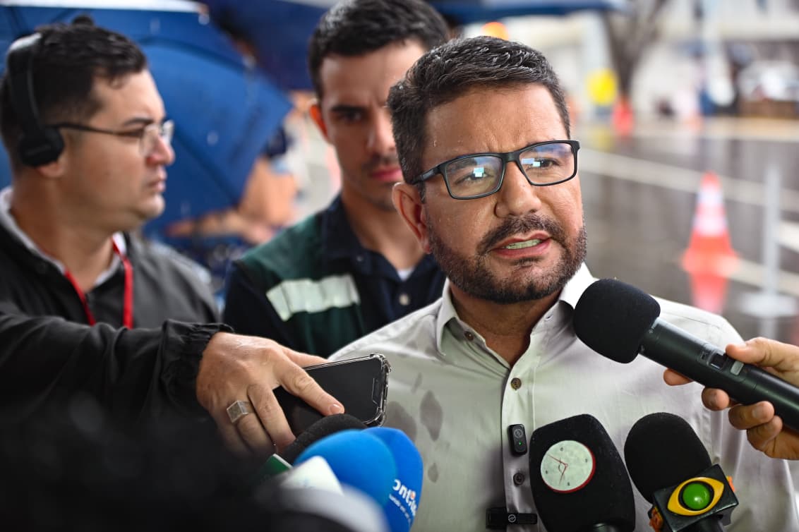 Gladson foi questionado sobre a possível pré-candidatura da presidente do Deracre | Foto: Juan Diaz, ContilNet