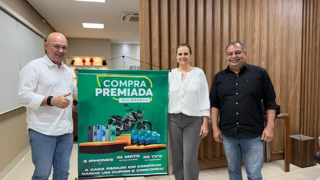 Campanha Compra Premiada vai sortear iPhones 17, moto e TVs para estimular consumo e fortalecer comércio ao longo de março.