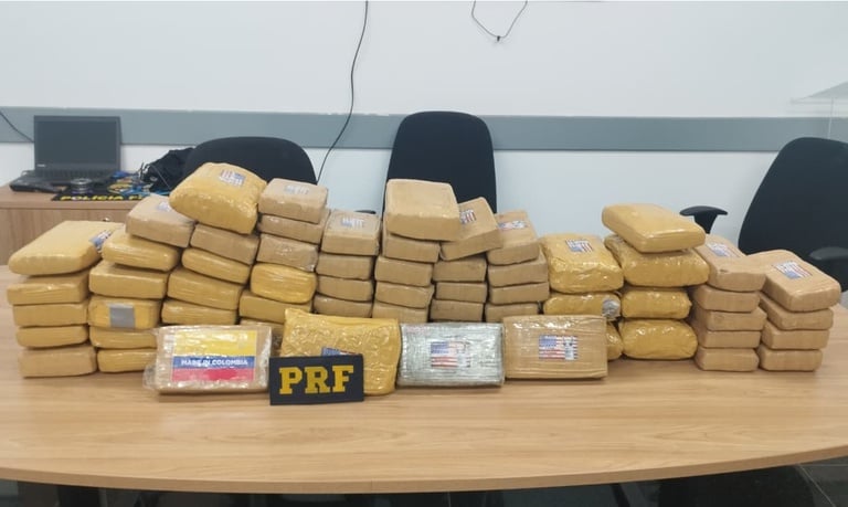 A PRF apreendeu mais de 70 kg de skunk