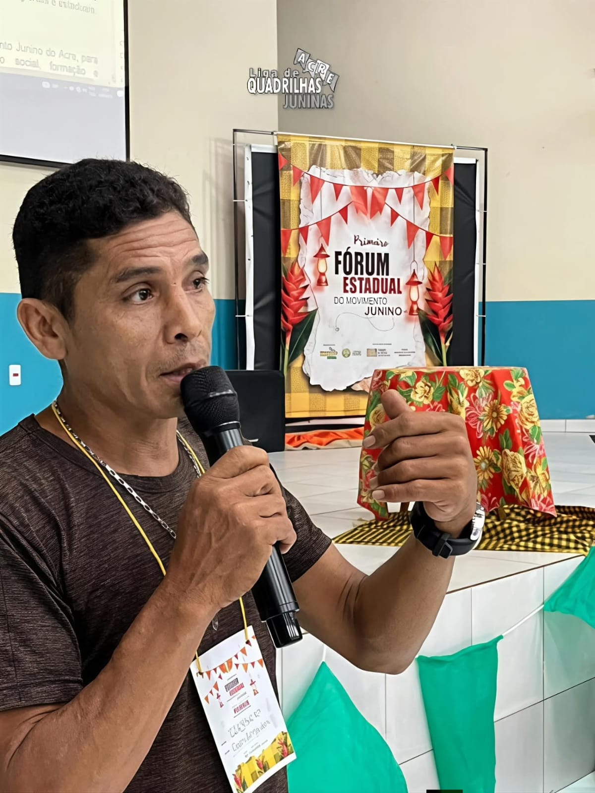 Cleyber Roberto, 1º secretário da Liga de Quadrilhas Juninas do Acre (Liquajac)