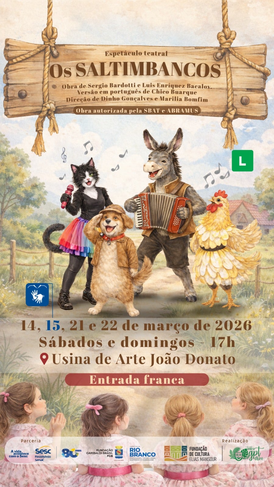 Espetáculo gratuito