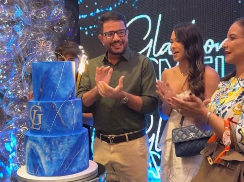 Gladson Cameli comemora aniversário em Rio Branco ao lado de novo affair