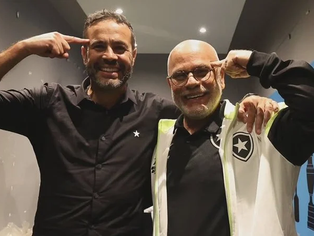 Paulo Ribeiro e Artur Jorge, após vitória do Botafogo sobre o Palmeiras (Reprodução) Paulo Ribeiro e Artur Jorge, após vitória do Botafogo sobre o Palmeiras (Reprodução)