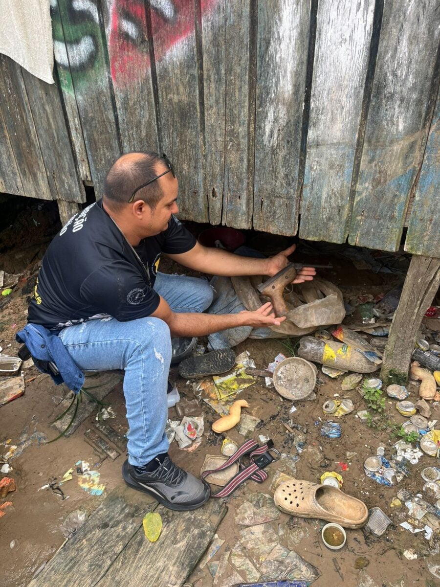 Arma utilizada no crime