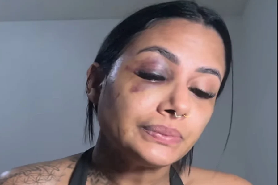 Influenciadora Bárbara Lasmar relata agressões sofridas pelo ex-companheiro em Uberlândia.