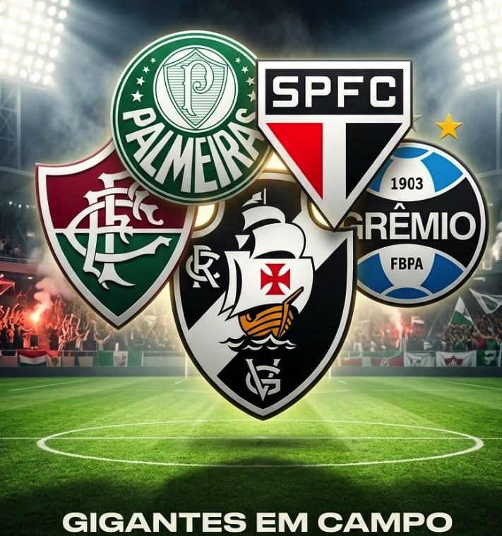 Escudos dos times em campo para o guia de jogos de hoje onde assistir ao vivo nesta quinta-feira (12).