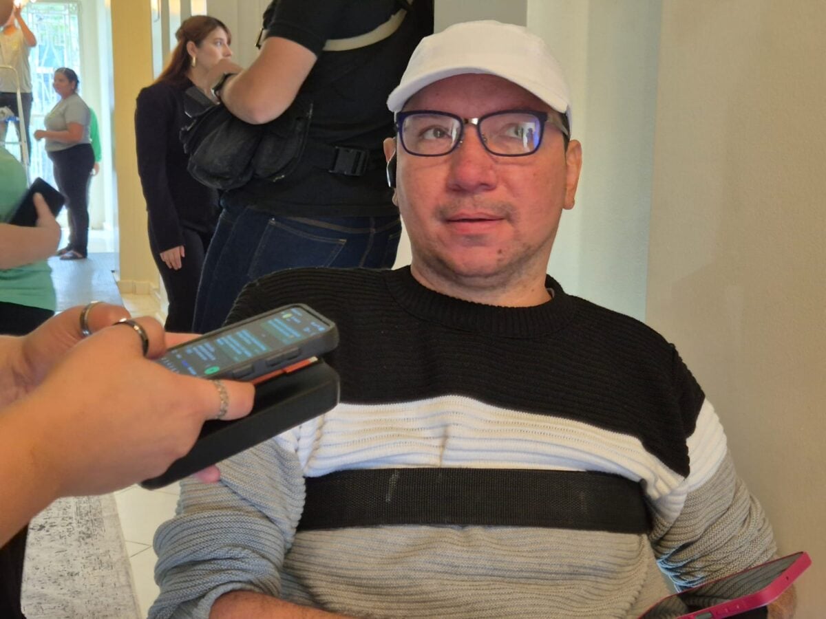 Cadeirante se emocionou com reforma do Palácio