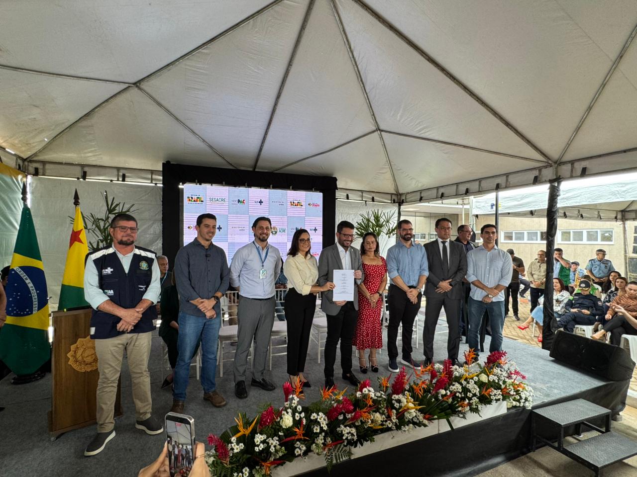 A vice-governadora Mailza Assis também demonstrou grande entusiasmo durante o evento de inauguração