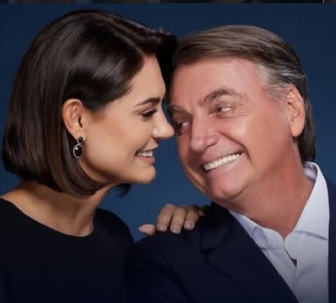 Michelle Bolsonaro atualiza estado de saúde de Jair Bolsonaro