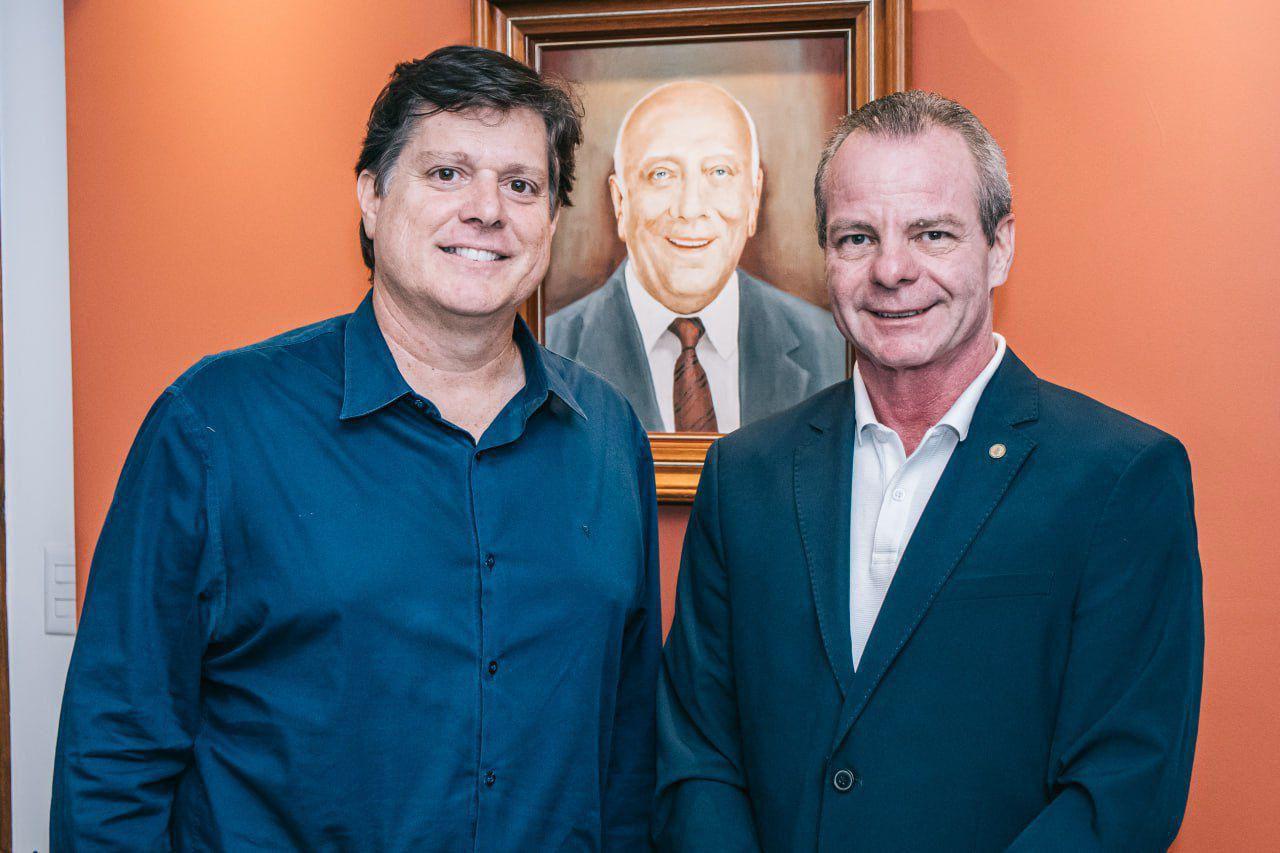 Pedro Longo e o deputado Baleia Rossi, Presidente Nacional do MDB | Foto: Cedida