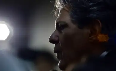 São Paulo (SP), 02/03/2026 - Ministro da Fazenda, Fernando Haddad, fala com jornalistas após Aula Magna na Faculdade de Economia da USP. Foto: Paulo Pinto/Agencia Brasil