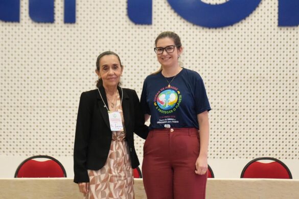 posse diretoria SBN Regional Acre Semana do Rim (48) Jarinne e Luciene durante posse da diretoria