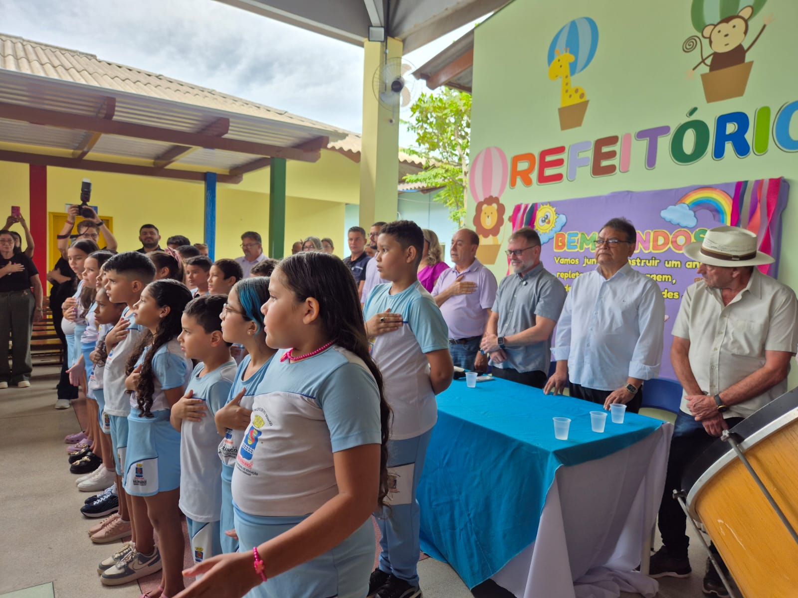 o evento marcou simbolicamente o início do calendário escolar