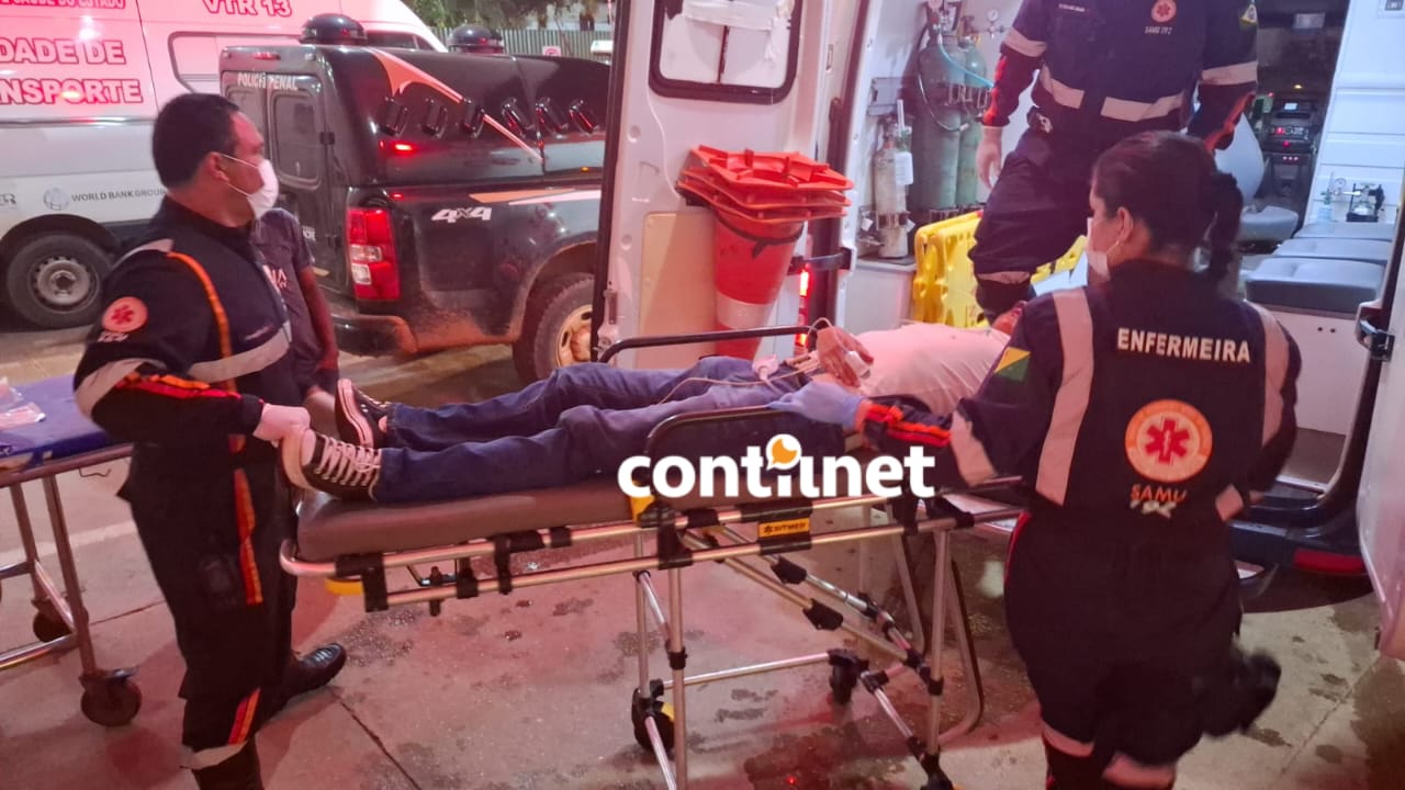 Além do ferimento causado pelo tiro, o homem também sofreu outras lesões físicas