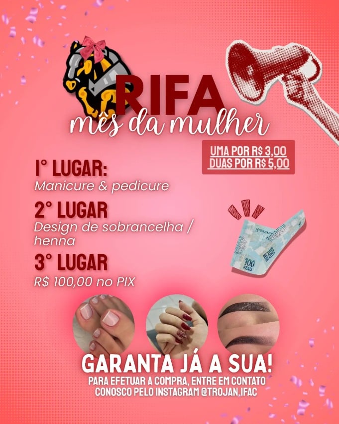 A ação é organizada por estudantes do 3º ano do curso técnico em Redes de Computadores