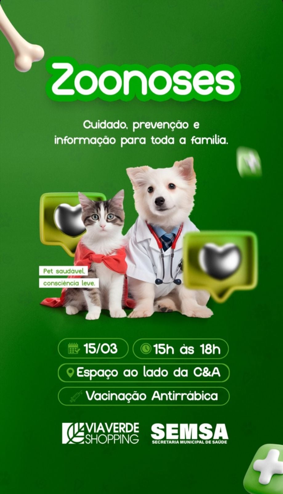 A ação acontece neste domingo (15)