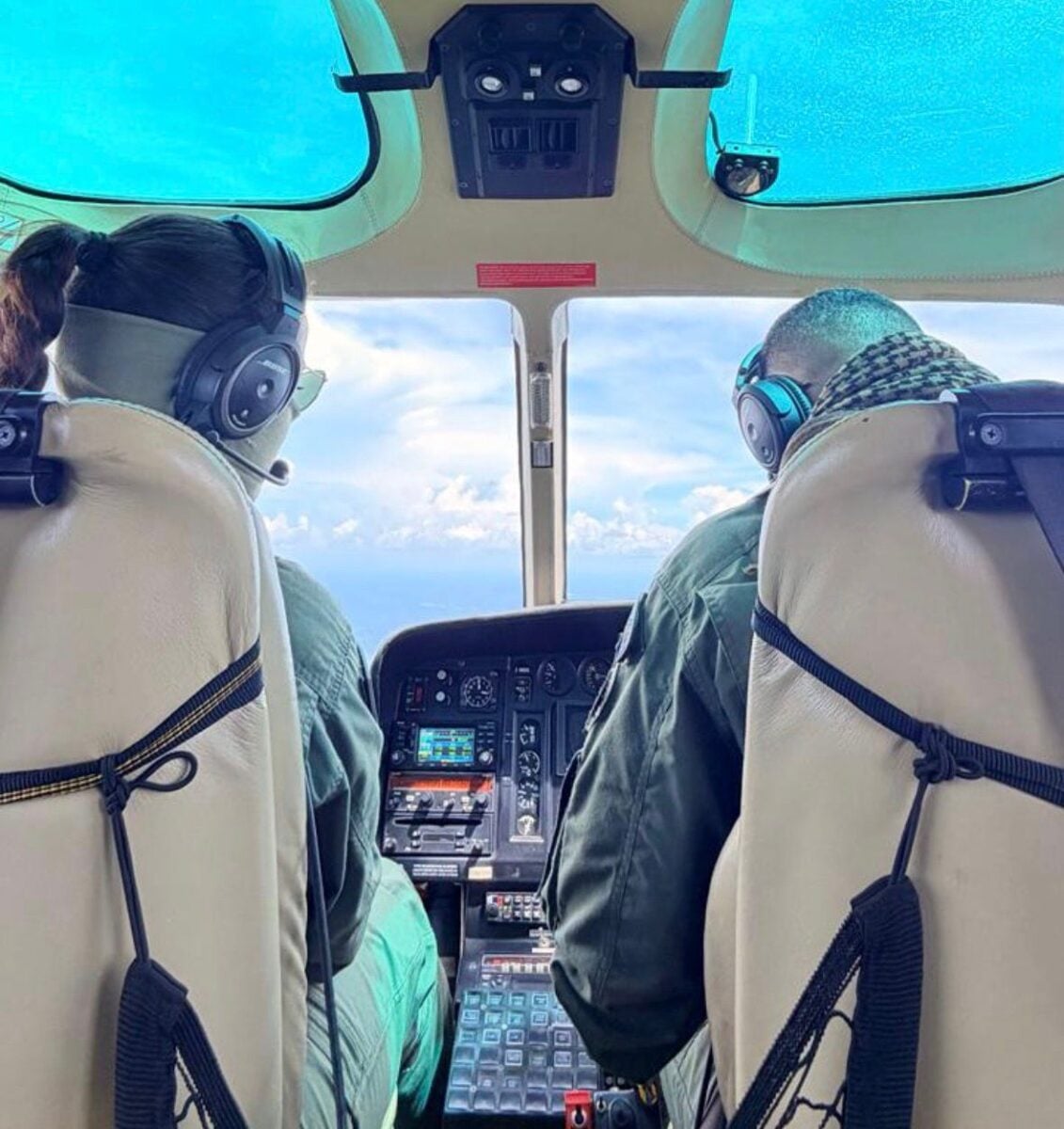 Helicóptero decolou com tripulantes do Ciopaer e equipe médica do SAMU, mas não conseguiu prosseguir até o destino por conta do tempo fechado ao longo da rota/Foto: Reprodução