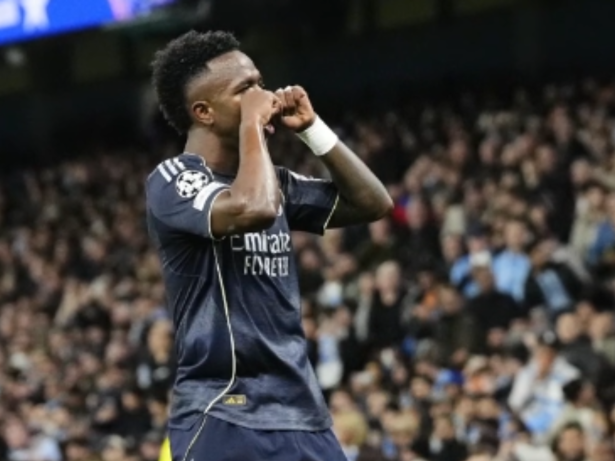 Vini Jr. cita episódio com torcida do City ao justificar comemoração na Champions