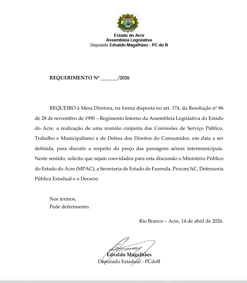 Audiência deve convocar empresa para explicar aumento de passagens aéreas a municípios isolados