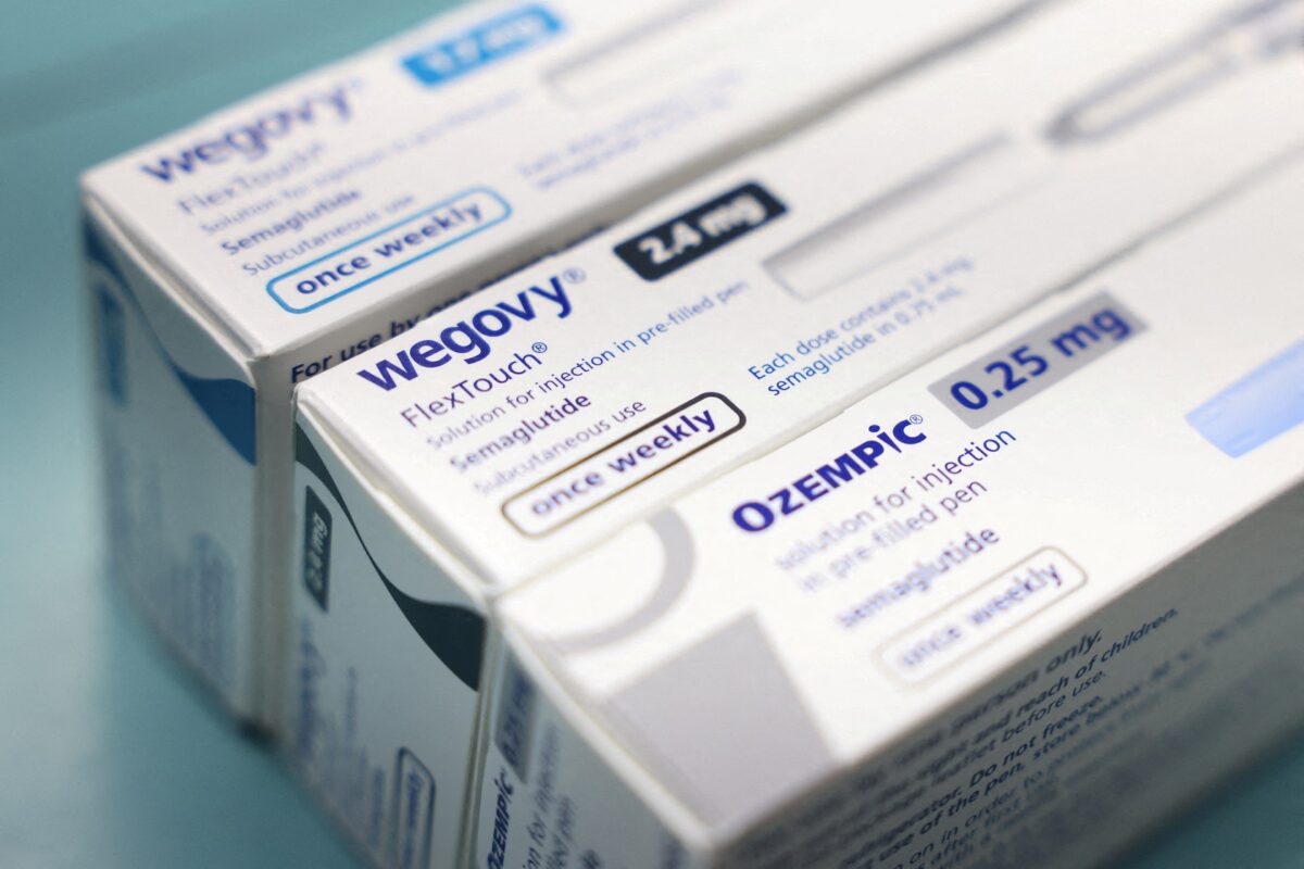 FILE PHOTO: Boxes Of Ozempic And Wegovy Made By Novo Nordisk Are Seen At A Pharmacy In London