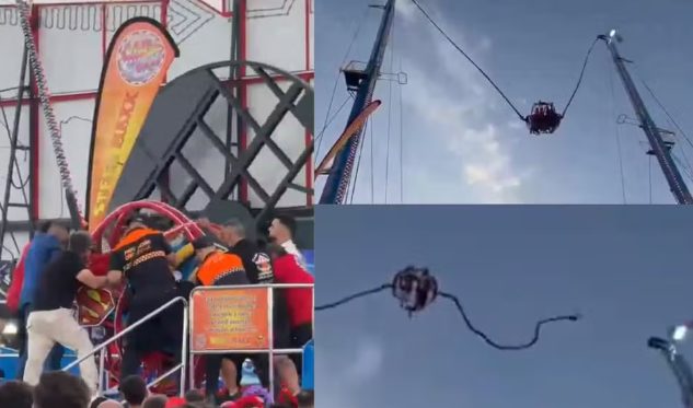 Cabo de cabo de brinquedo se rompe e deixa quatro crianças feridas