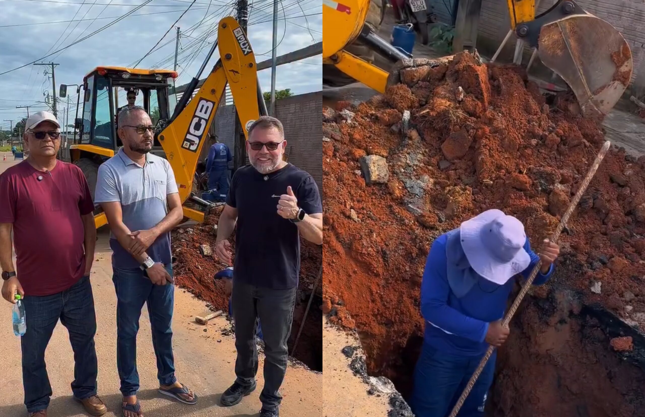 Alysson acompanha recuperação de uma rua na Baixada