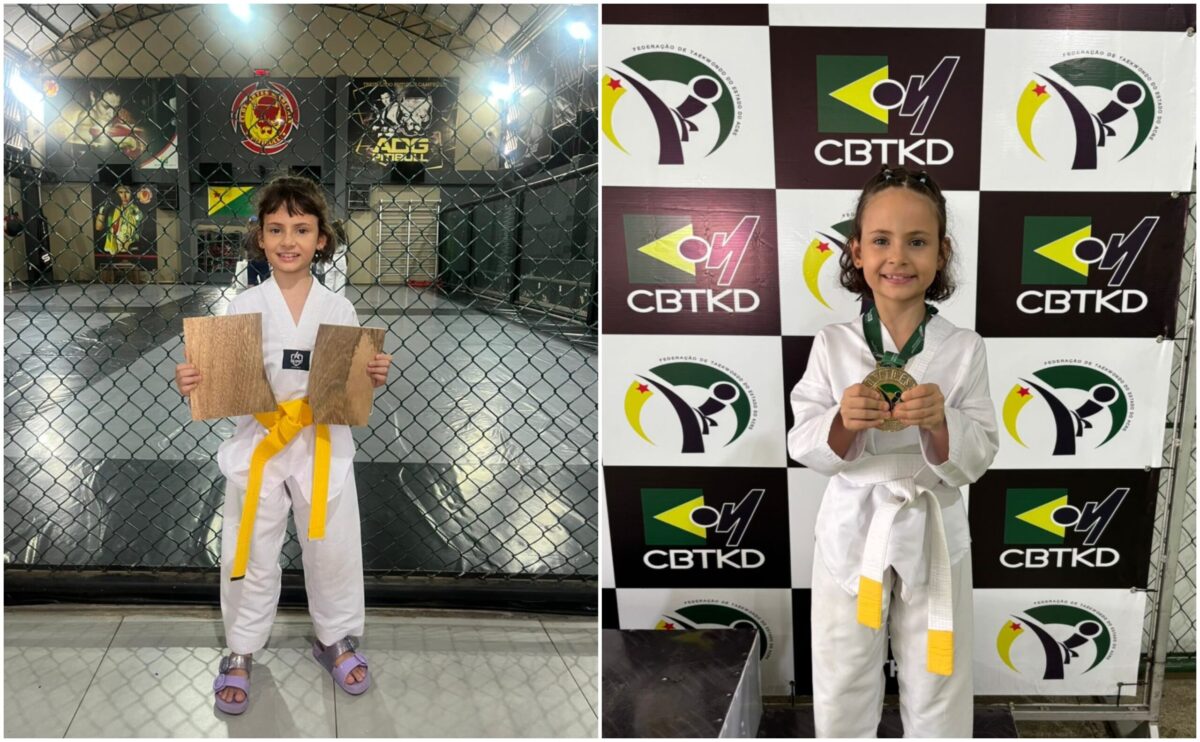 Aos 8 anos, acreana se destaca por aptidão a esportes e viraliza nas redes