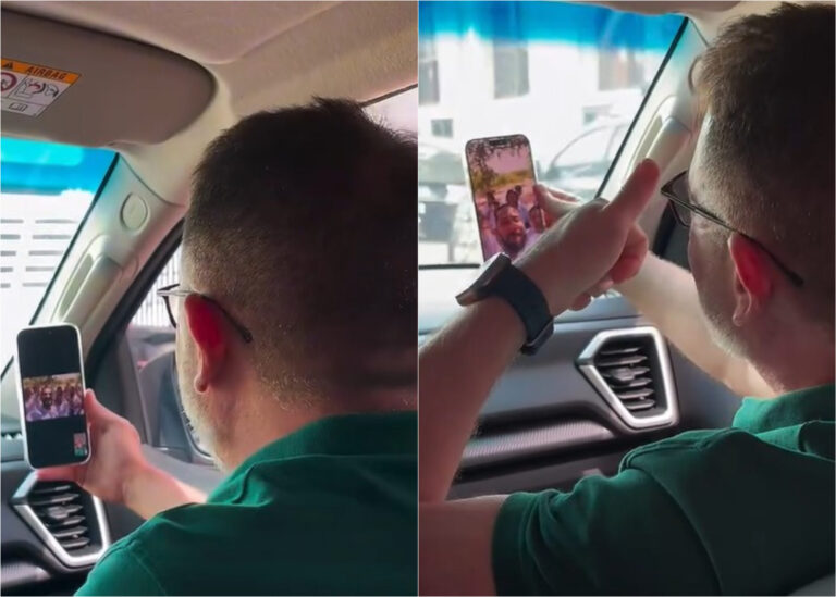 Alunos conversaram com o prefeito Alysson Bestene, que fez questão de celebrar o momento com entusiasmo nesta sexta-feira (24).