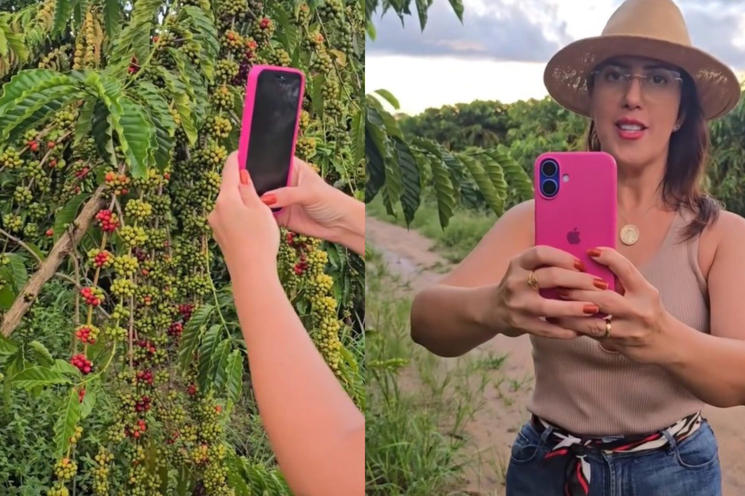 Bocalom aparece em lavoura de café e destaca produção ao lado da esposa