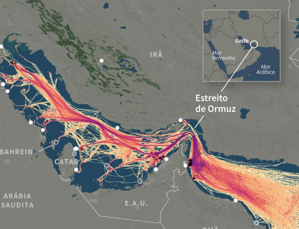 Preço do petróleo dispara após EUA anunciar bloqueio Estreito de Ormuz; veja