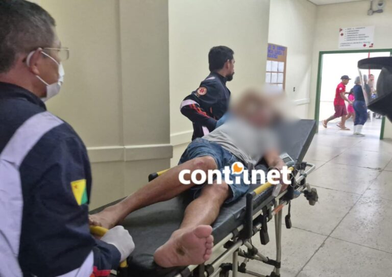 Homem foi atingido com ripas em via pública