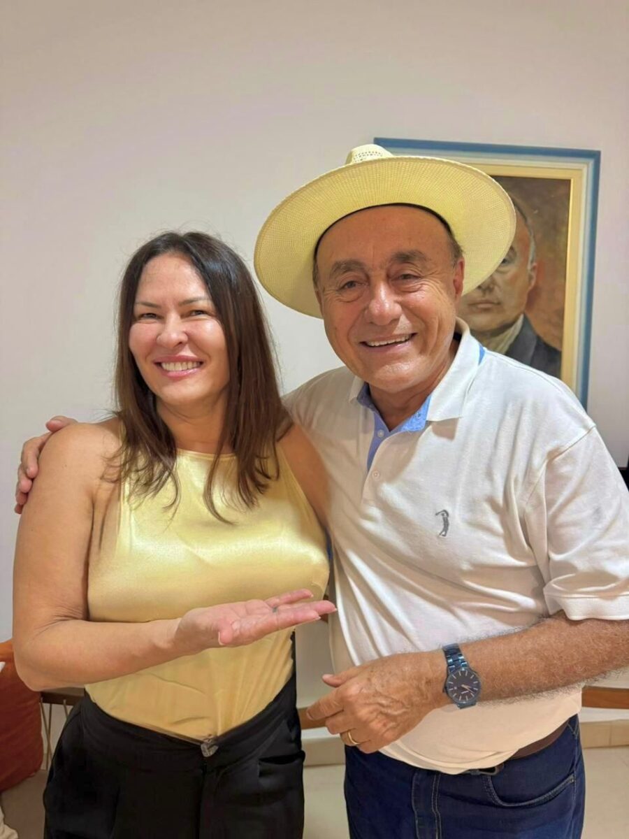 Durante a conversa, Márcia fez questão de destacar as qualidades pessoais e administrativas do pré-candidato