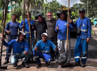 Em vídeo, Alysson Bestene agradece trabalhadores:”Cuidando da cidade”