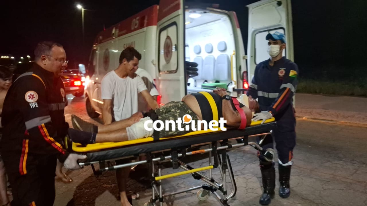 Motociclista fica ferido após colisão com caminhão na BR-364, em Rio Branco