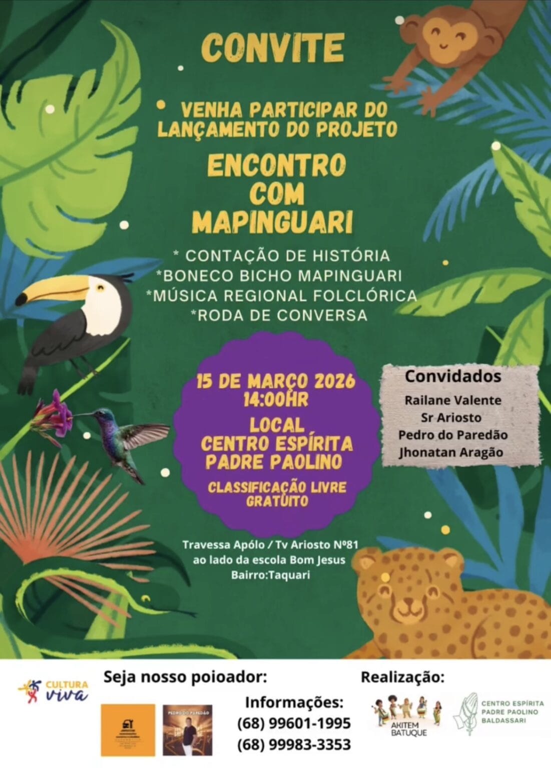 Evento gratuito celebra folclore e cultura regional neste domingo