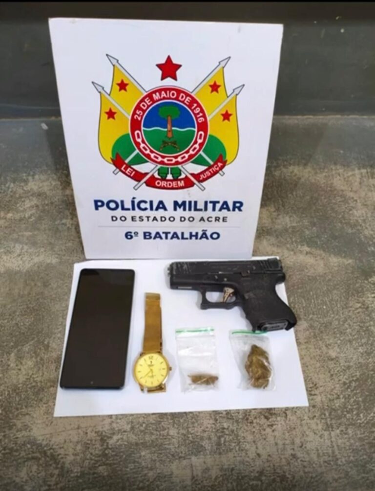 Suspeito de série de roubos é preso com simulacro de arma em Cruzeiro do Sul