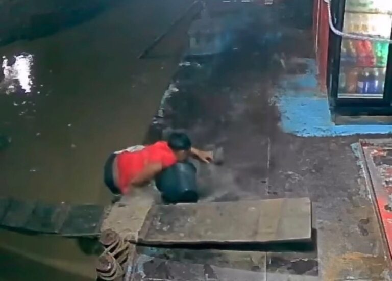 Homem desaparece após cair em rio no interior do Acre, veja o vídeo