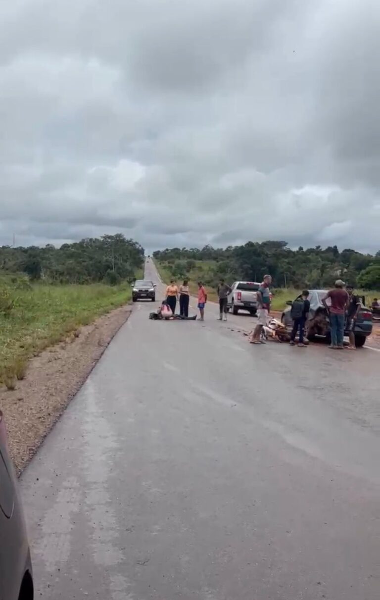 Colisão deixa ferido na BR-317 no trajeto entre Capixaba e Xapuri