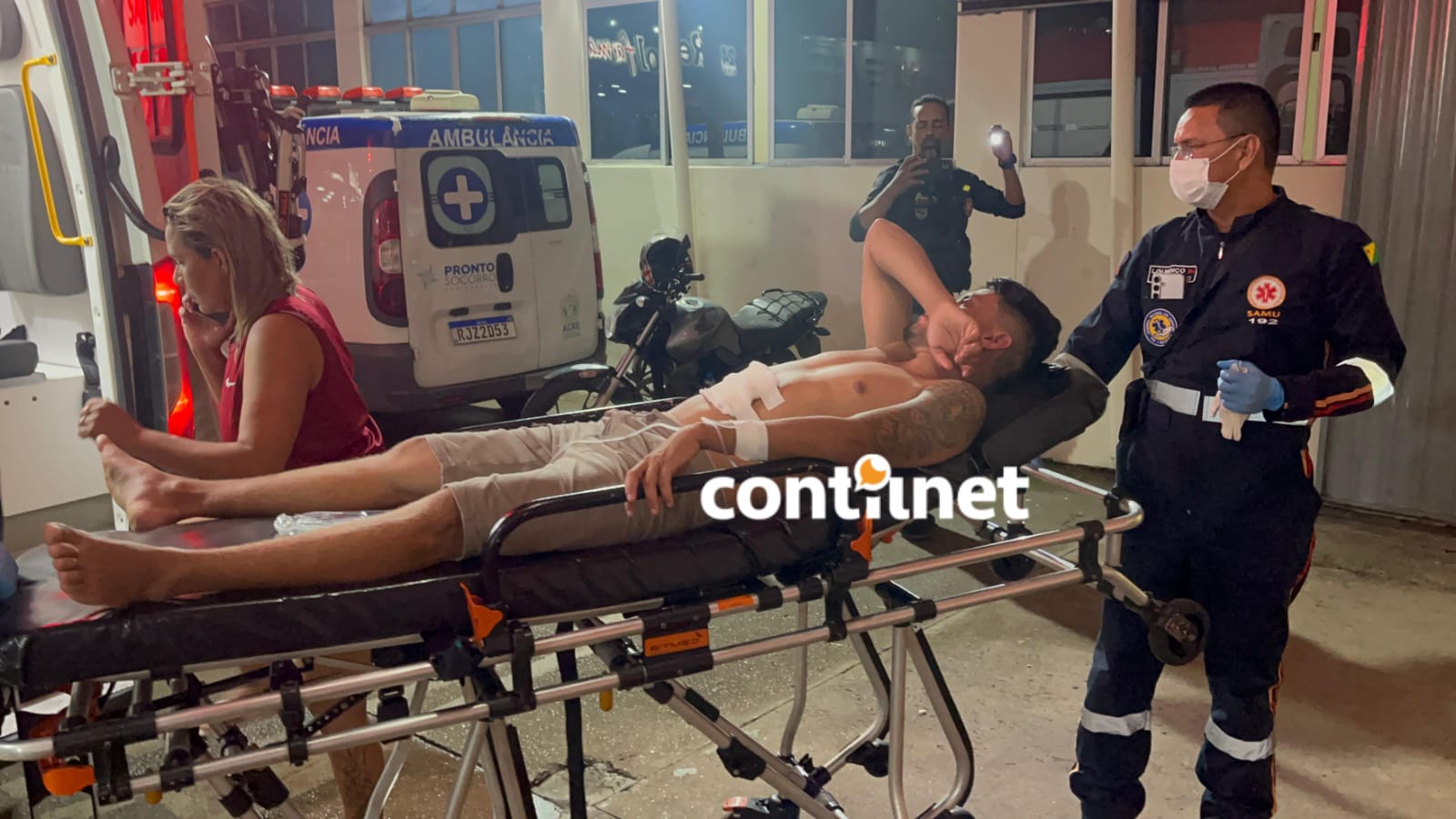 Homem sofre ferimento acidental no abdômen enquanto bebia com amigos em Rio Branco