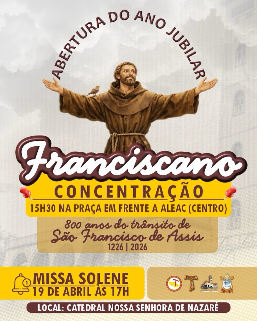 Programação do Ano Jubilar São Francisco de Assis