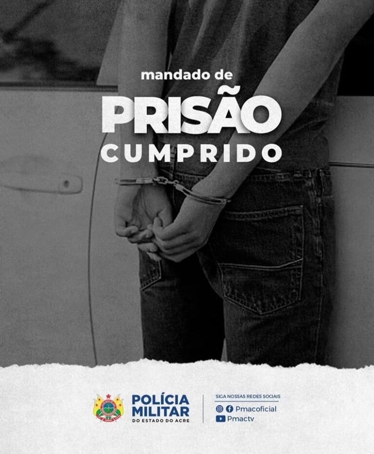 Um homem com mandado de prisão em aberto foi capturado durante uma blitz no Parque da Maternidade, na noite de sábado (18), em Rio Branco.