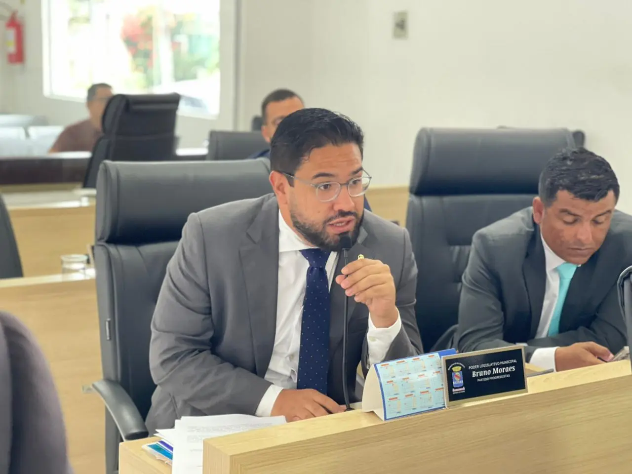 Vereador Bruno Moraes, presidente da Comissão de Transporte da Casa