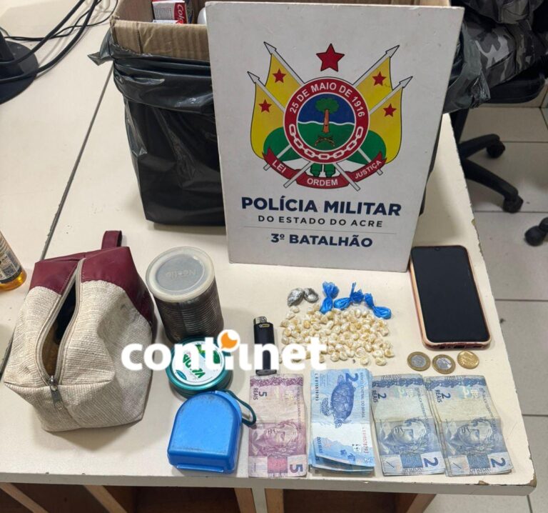 Homem foi capturado com drogas