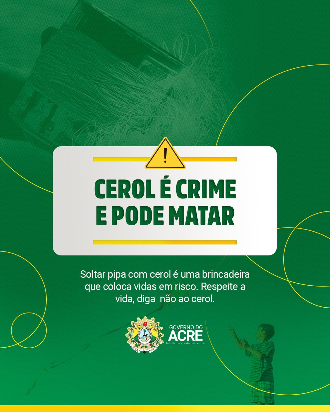 Campanha contra cerol leva governo do Acre à final em prêmio nacional