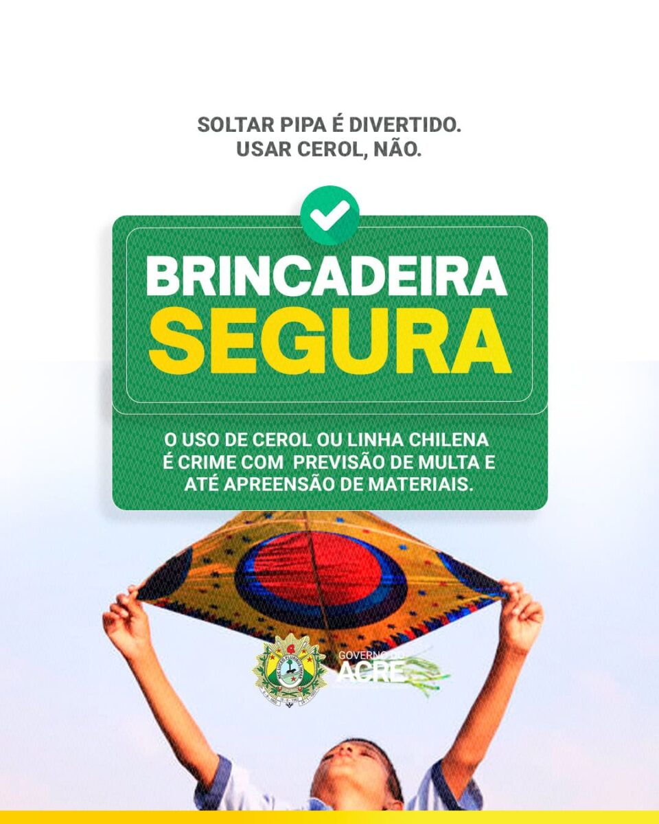Campanha contra cerol leva governo do Acre à final em prêmio nacional